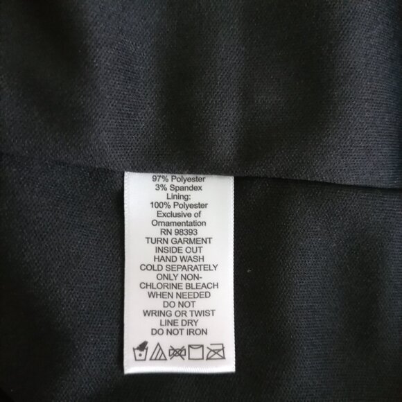 Kris Jenner Womens Black White 3/4 Sleeve Sequin Tunic Top Plus Size 1X - Picture 7 of 7